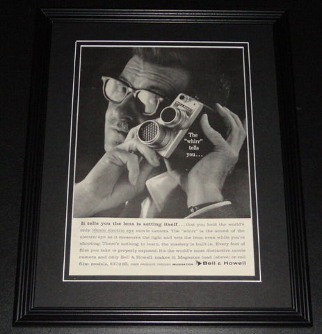 1959 Bell & Howell 11x14 Framed ORIGINAL Vintage Advertisement B