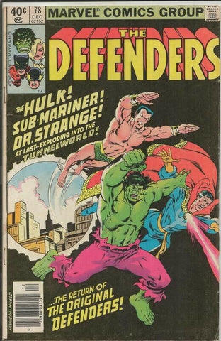 Defenders #78 ORIGINAL Vintage 1979 Marvel Comics Hulk Sub Mariner Dr Strange