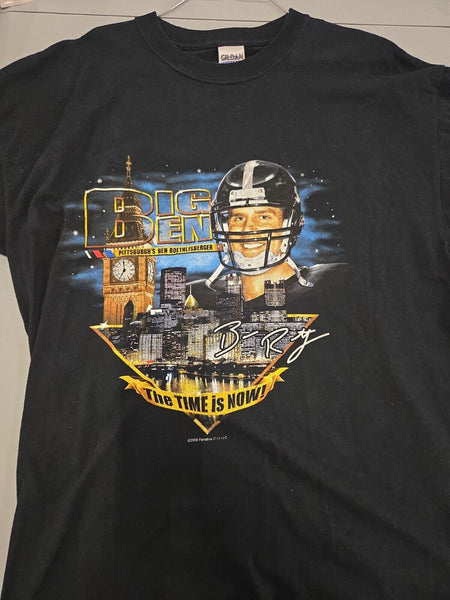 VINTAGE 2004 Big Ben Roethlisberger ROOKIE T-Shirt Fanatics XL Steelers