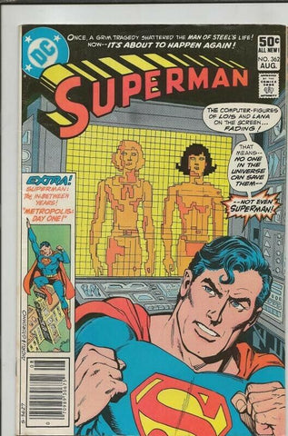 Superman #362 ORIGINAL Vintage 1981 DC Comics