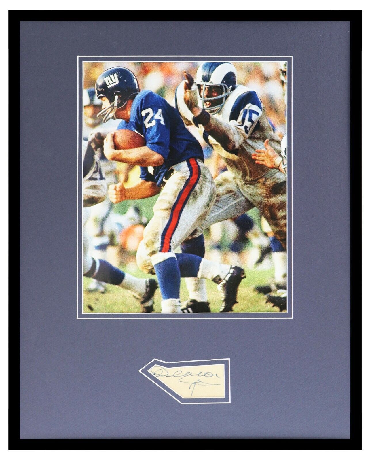 Deacon Jones Signed Framed 16x20 Photo Display JSA Rams