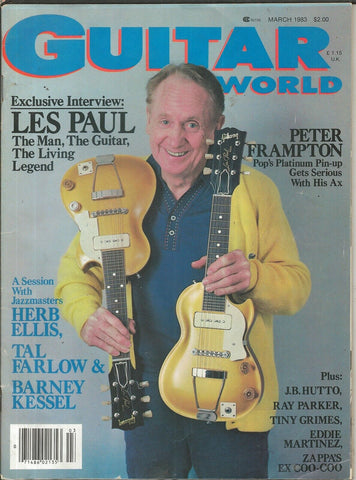 Guitar World Magazine ORIGINAL Vintage March 1983 Les Paul 