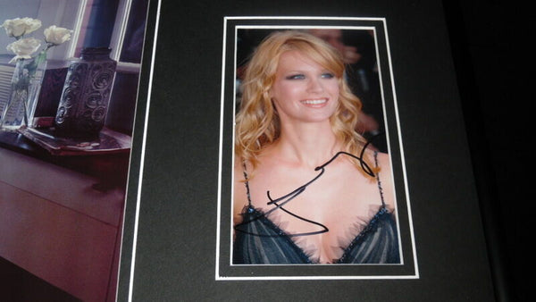 January Jones Lingerie Stockings Signed Framed 12x18 Photo Set Mad Men