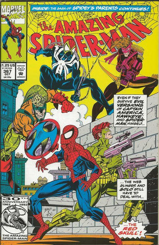 Amazing Spiderman #367 ORIGINAL Vintage 1992 Marvel Comics Red Skull