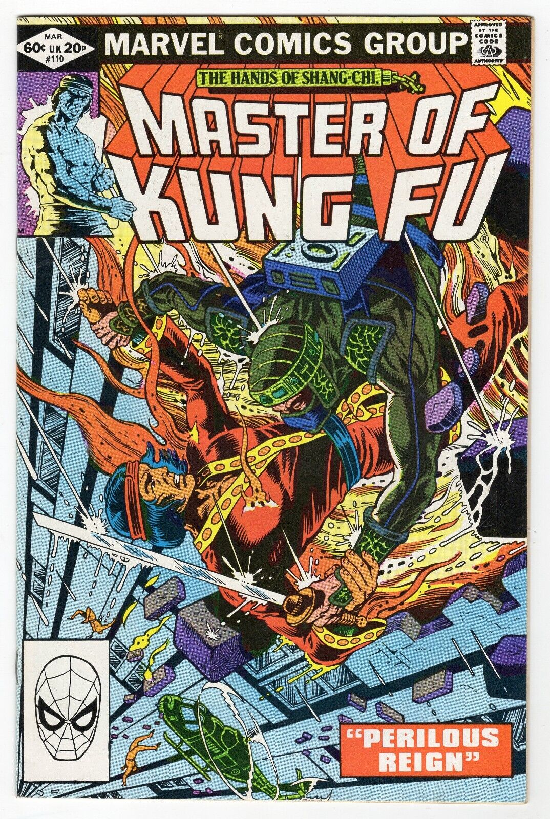 Master of Kung Fu #110 VINTAGE 1982 Marvel Comics Shang Chi 1st Ghost Maker