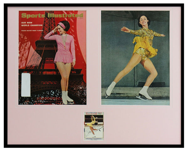 Peggy Fleming 16x20 Signed Framed 1966 Sports Illustrated Magazine Cover Display