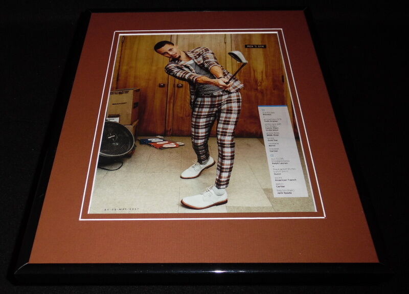 Stephen Curry in Golf Gear 2017 Framed 11x14 Photo Display 