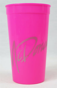 VINTAGE McDonald's Restaurant Large Pink Plastic Value Meal Cup