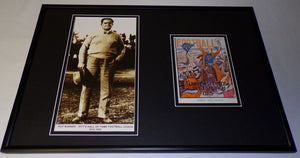 Pop Warner Framed 12x18 Photo & 1915 Pitt Program Cover RP Display