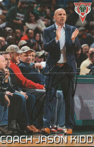 Jason Kidd Signed 5.5x8.5 Photo (folded) Bucks