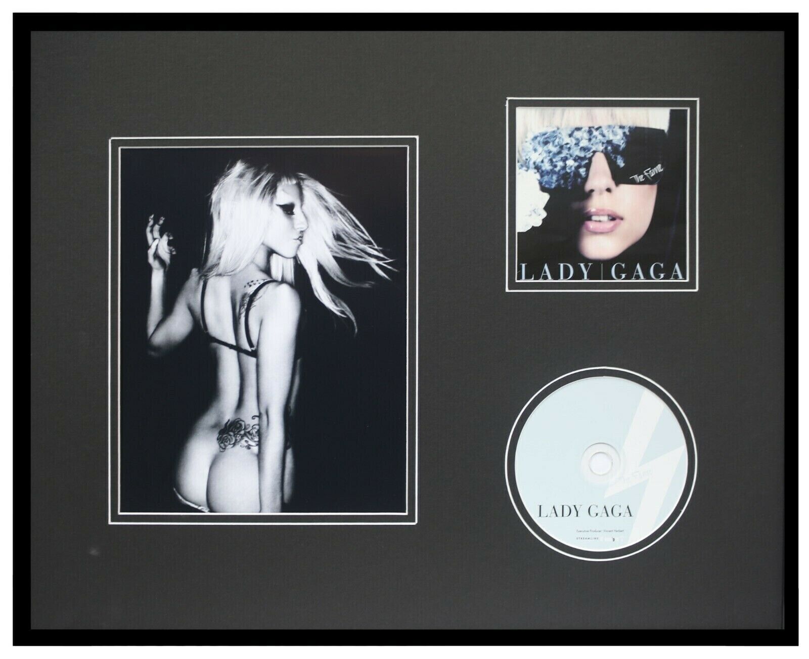 Lady Gaga Framed 16x20 The Fame CD & Photo Display 