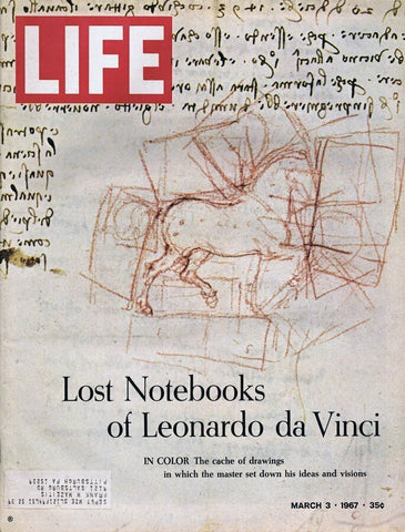 ORIGINAL Vintage Life Magazine March 3 1967 Leonardo Da Vinci