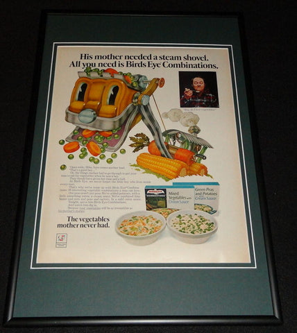 1972 Birds Eye Frozen Vegetables Framed 12x18 ORIGINAL Advertisement