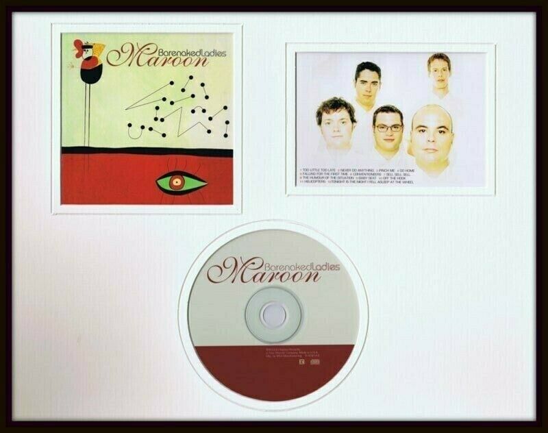 Barenaked Ladies Framed 11x14 Maroon 2000 CD & Photo Display