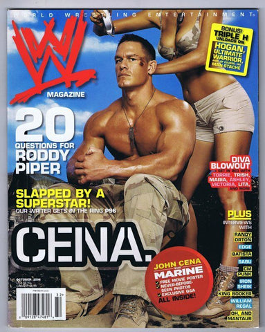 ORIGINAL Vintage October 2006 WWE Magazine John Cena 