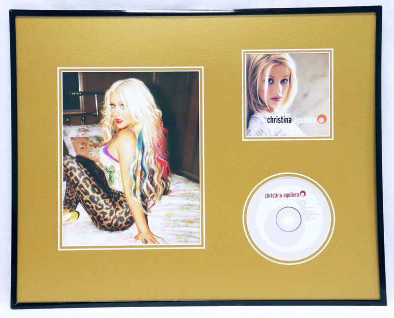 Christina Aguilera Framed 16x20 CD & Photo Display