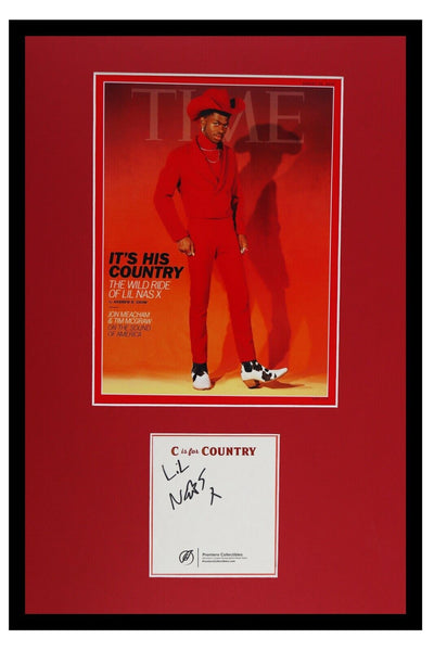 Lil Nas X Signed Framed 11x17 Time Cover Display PREMIERE