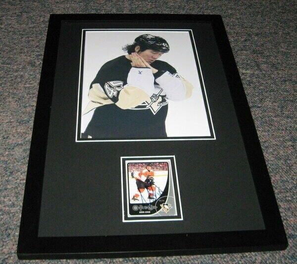 Arron Asham GO TO SLEEP Signed Framed 11x17 Photo Poster Display Penguins