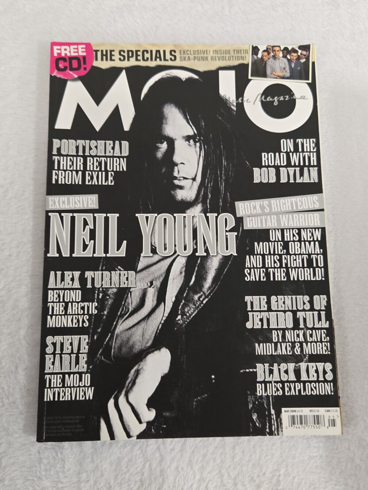 May 2008 Mojo Magazine Neil Young Bob Dylan Jethro Tull