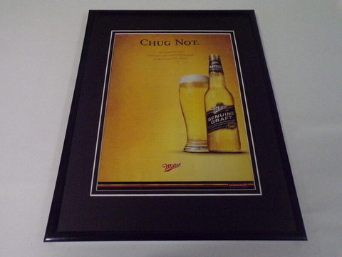 2005 MGD Miller Genuine Draft Beer Chug Not Framed 11x14 ORIGINAL Advertisement