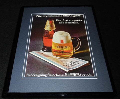 1969 Michelob Beer Framed 11x14 ORIGINAL Vintage Advertisement 