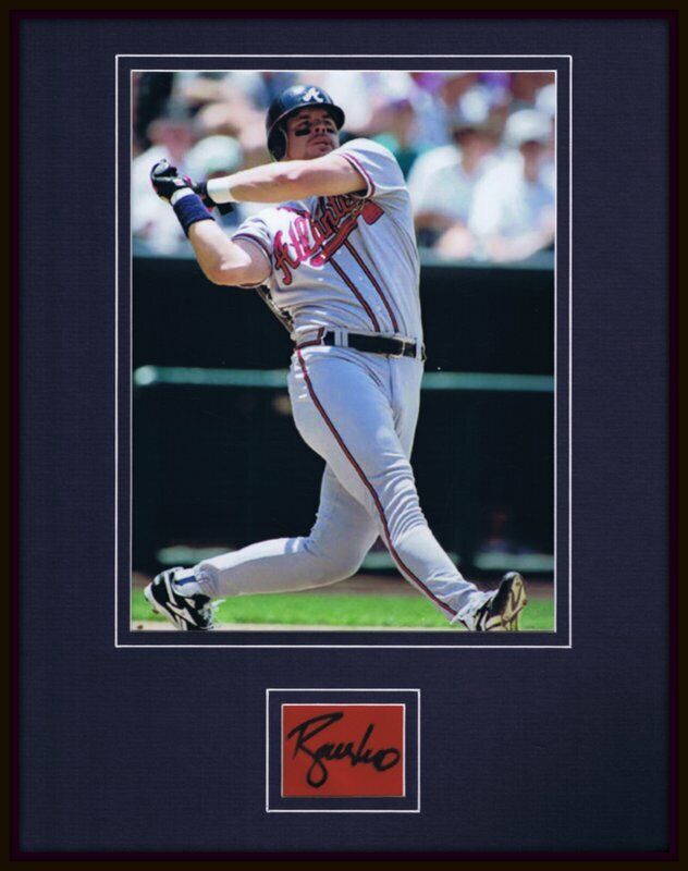 Ryan Klesko Signed Framed 11x14 Photo Display Braves 