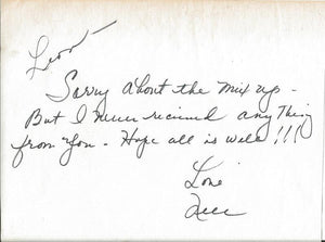 Nell Carter Signed Handwritten Letter Gimme a Break