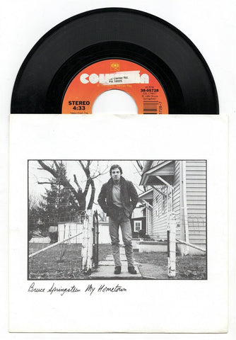 VINTAGE 1985 Bruce Springsteen My Hometown 45 RPM Vinyl 