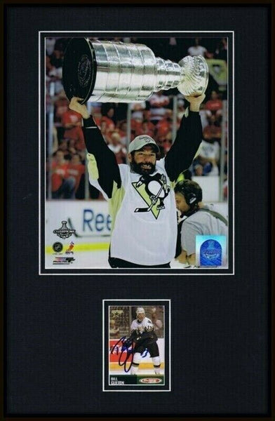 Bill Guerin Signed Framed 11x17 Photo Display Penguins Stanley Cup