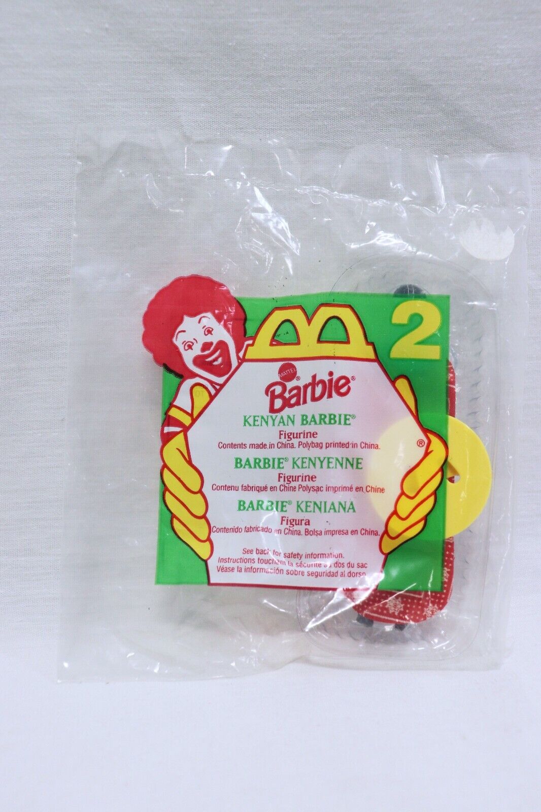 VINTAGE SEALED 1995 McDonald's Barbie Kenyan Doll