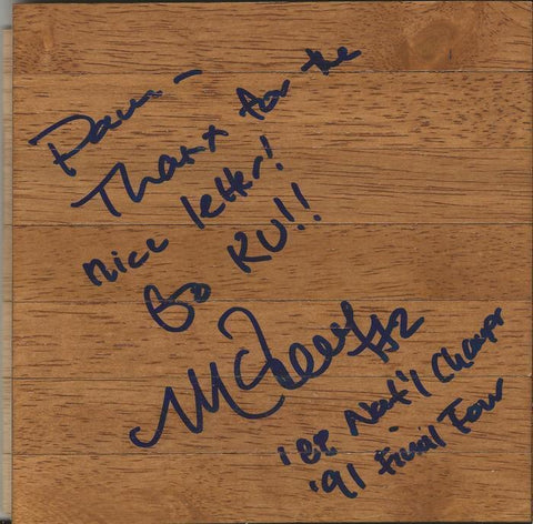 Mark Randall Signed 6x6 Floorboard w/ Lengthy Inscription Kansas