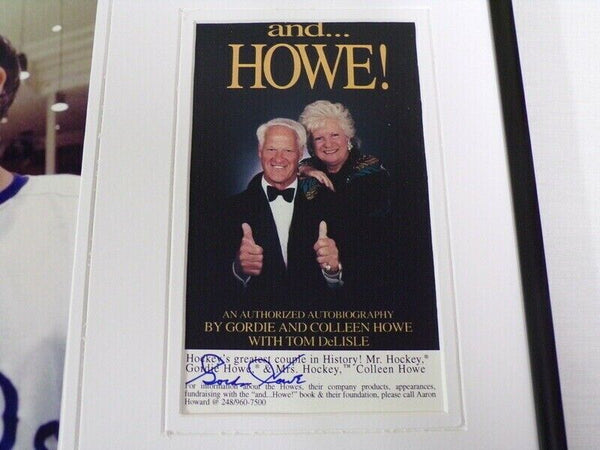 Gordie Howe Signed Framed 12x18 Photo Display w/ Bobby Hull WHA Aeros