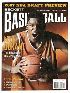 July 2007 Beckett Basketball Magazine Kevin Durant Texas