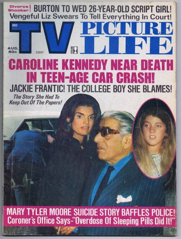 ORIGINAL Vintage August 1974 TV Picture Life Magazine Jackie Kennedy Caroline