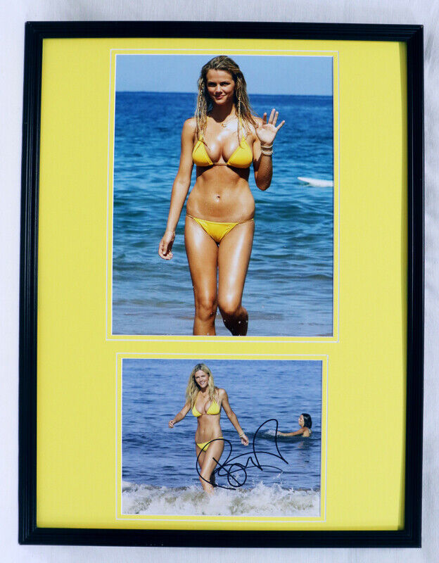 Brooklyn Decker Signed Framed 18x24 Swimsuit Photo Set Just Go With It