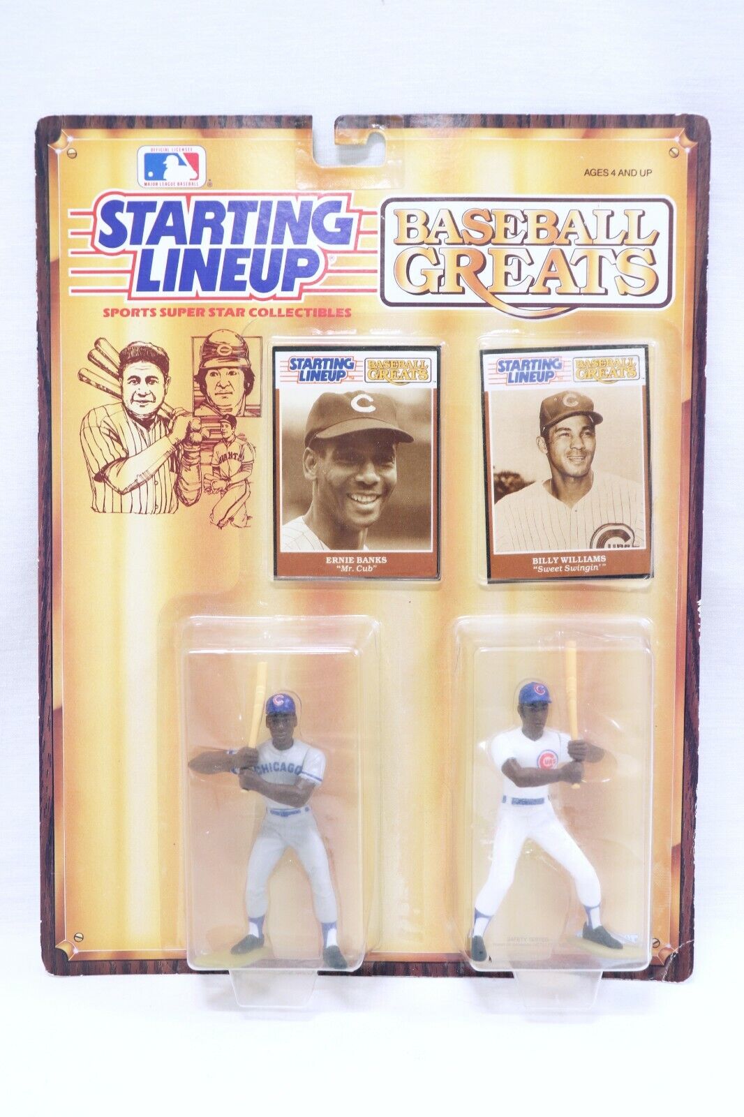 VINTAGE SEALED 1989 Starting Lineup Greats Cubs Billy Williams Ernie Banks 