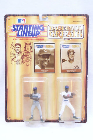 VINTAGE SEALED 1989 Starting Lineup Greats Cubs Billy Williams Ernie Banks 