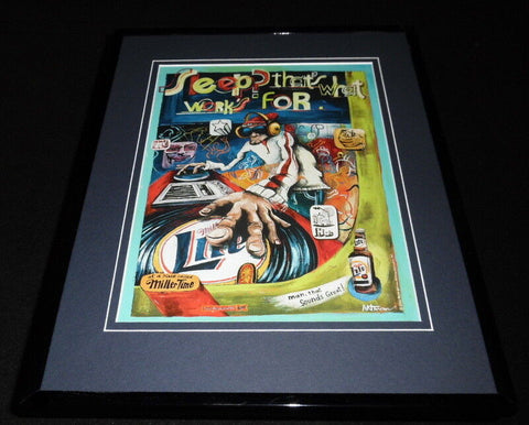 2002 Miller Lite Beer 11x14 Framed ORIGINAL Vintage Advertisement 