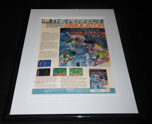 Baseball Simulator 1.000 1990 NES Nintendo 11x14 Framed ORIGINAL Advertisement