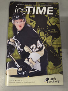 Dec 15 2009 Flyers @ Penguins Program Ruslan Fedotenko Sidney Crosby Goal