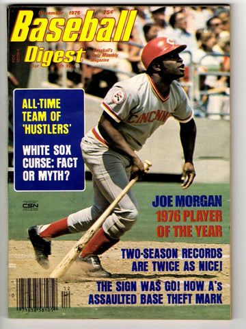 VINTAGE Dec 1976 Baseball Digest Magazine Joe Morgan Reds