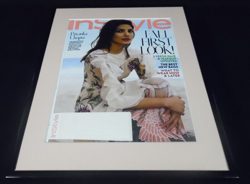 Priyanka Chopra Framed 11x14 ORIGINAL 2016 In Style Magazine Cover 