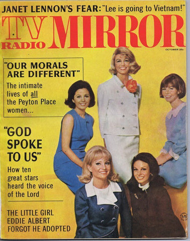 ORIGINAL Vintage October 1966 TV Radio Mirror Magazine Peyton Place Cast