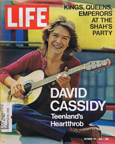 ORIGINAL Vintage Life Magazine October 29 1971 David Cassidy