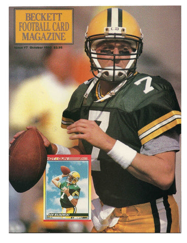 Beckett Football Card Magazine #7 VINTAGE 1990 Don Majkowski Packers