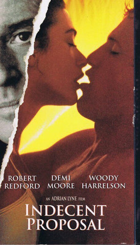 Indecent Proposal VINTAGE VHS Cassette Demi Moore Robert Redford Woody Harrelson