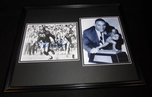 Mike Garrett Signed Framed 16x20 Photo Display USC Heisman Trophy