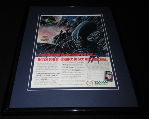 Star Soldier 1989 NES Nintendo 11x14 Framed ORIGINAL Vintage Advertisement