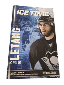 Nov 12 2010 Lightning @ Penguins Program Kris Letang Sidney Crosby Goal