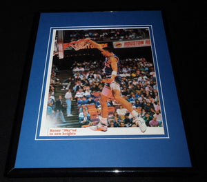 Kenny Sky Walker Framed 11x14 Photo Display Knicks Dunk